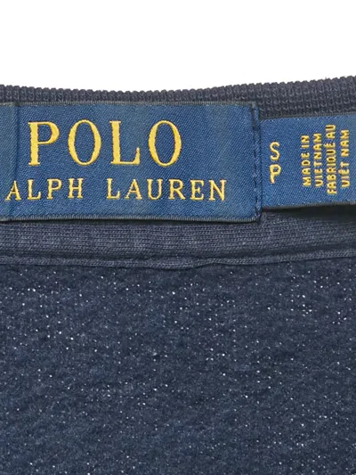 Pre-owned Polo Ralph Lauren Logo-print Sweatshirt In Blue