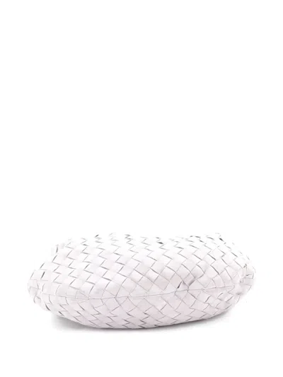 Pre-owned Bottega Veneta Bv Jodie Intrecciato Suede Teen Hobo Bag In Purple