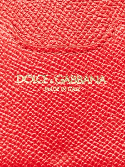 Pre-owned Dolce & Gabbana Calf Leather Chain Clutch In Blue