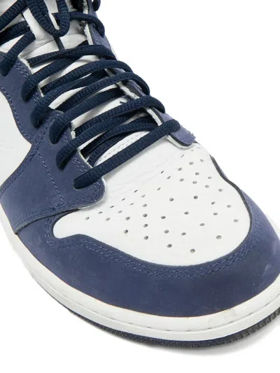 Pre-owned Jordan Air  1 Suede Leather Sneakers In Blue