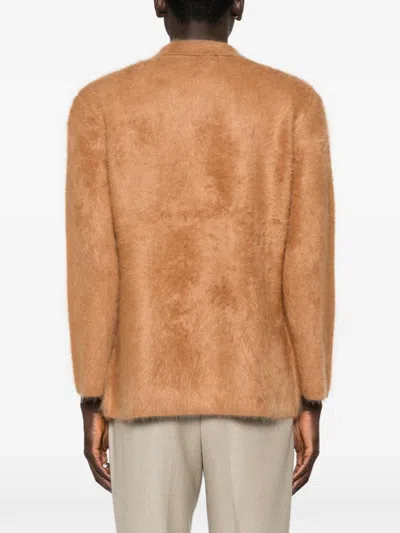 Arch4 Mr Arizona Brushed Blazer In Brown