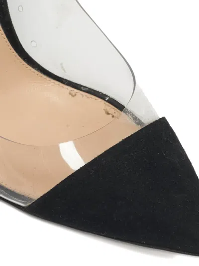 Pre-owned Gianvito Rossi Plexi Pointed Pumps In Black