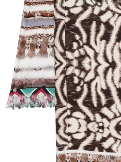 Pierre-louis Mascia Aloeuw Fringed-edge Leopard-print Scarf In Multi