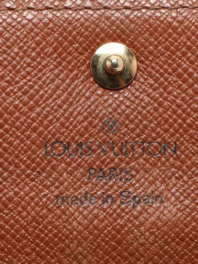 Pre-owned Louis Vuitton 1998 Sarah Wallet In Brown