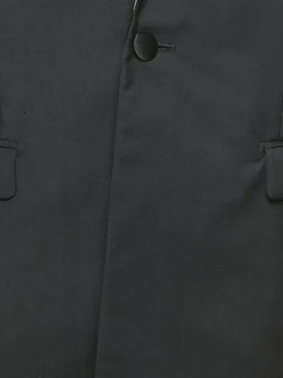 Pre-owned Dior Single-breasted Frayed-collar Blazer In Black