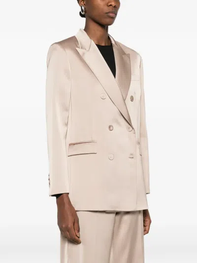 Blanca Vita Double-breasted Blazer In Neutral
