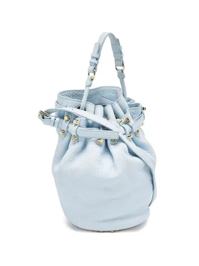 Pre-owned Alexander Wang Diego Leather Bucket Bag In Blue