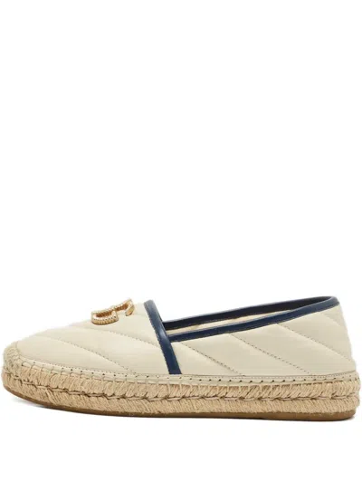 Pre-owned Gucci Quilted Espadrilles In Neutral