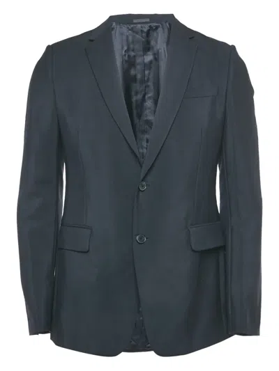 Pre-owned Valentino Single-breasted Blazer In Blue