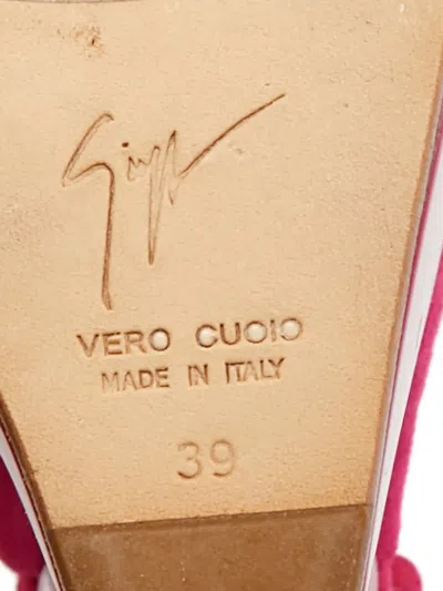 Pre-owned Giuseppe Zanotti Peep-toe Pumps In Pink