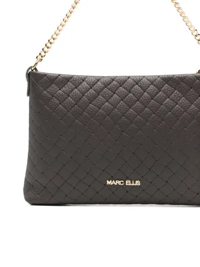 Marc Ellis Quilted Chain-strap Cross Body Bag In Brown