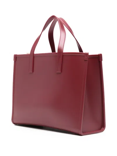 Marc Ellis Embossed-logo Tote Bag In Red