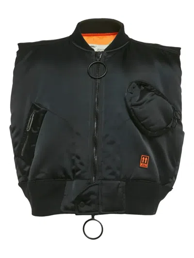 Pre-owned Off-white Arrow-print Jacket In Black