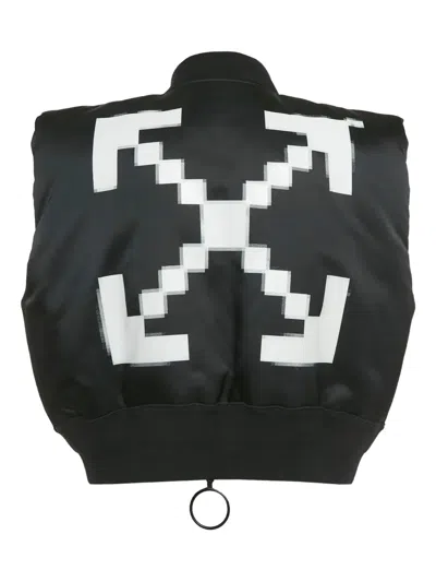 Pre-owned Off-white Arrow-print Jacket In Black