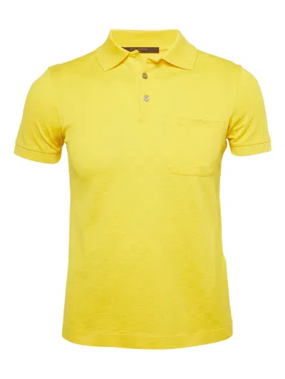 Pre-owned Louis Vuitton Jacquard Polo Shirt In Yellow