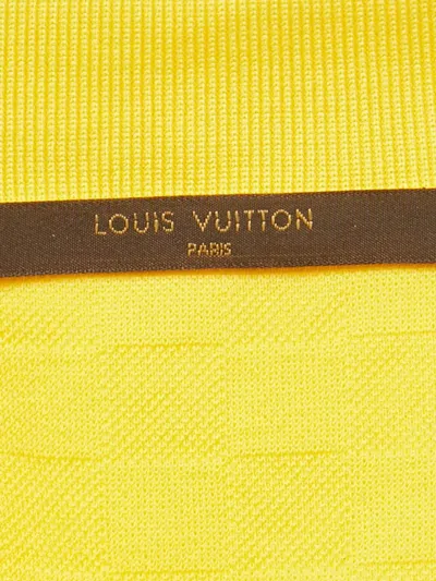 Pre-owned Louis Vuitton Jacquard Polo Shirt In Yellow