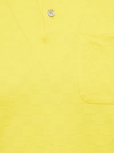 Pre-owned Louis Vuitton Jacquard Polo Shirt In Yellow