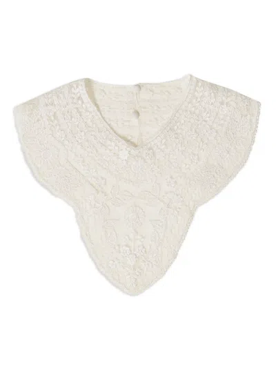 Twinset Lace Collar In Neutral