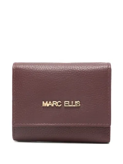 Marc Ellis Logo-plaque Leather Wallet In Brown