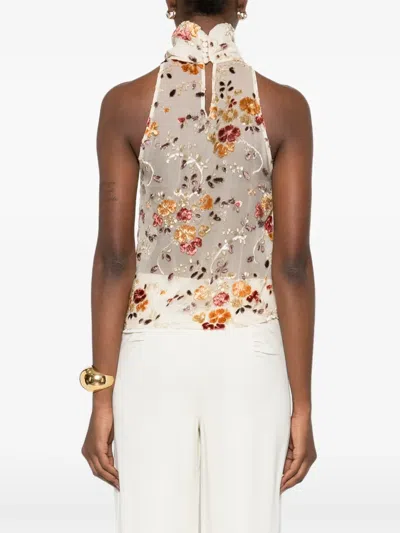 Botsi Floral-print Ruched-design Blouse In Multi