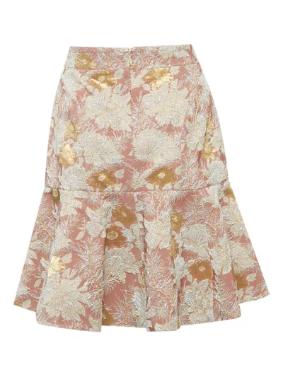 Pre-owned N°21 Floral-detail Mini Skirt In Pink