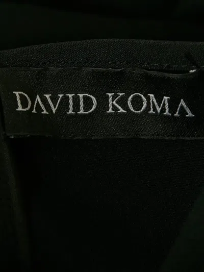 Pre-owned David Koma Zipper Jumpsuit In Black