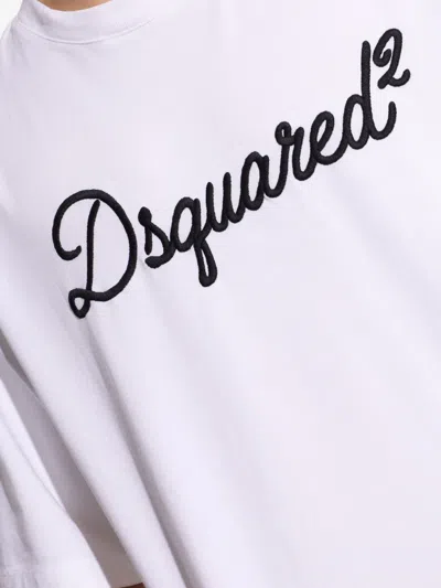 Dsquared2 Jersey T-shirt With Logo In White