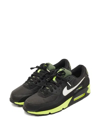 Pre-owned Nike Air Max 90 Lace-up Sneakers In Black