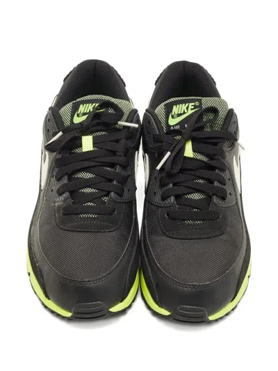 Pre-owned Nike Air Max 90 Lace-up Sneakers In Black