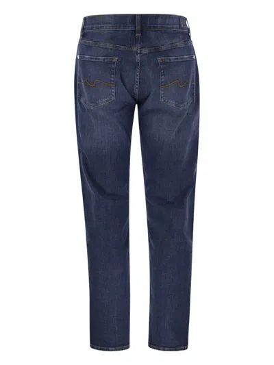 7 For All Mankind Belt-loop Jeans In Blue
