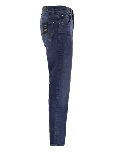 7 For All Mankind Belt-loop Jeans In Blue