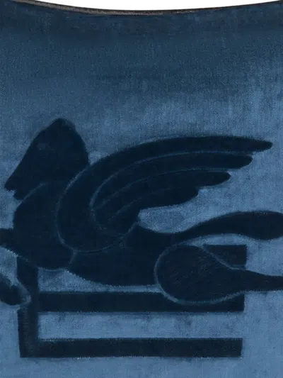 Etro Home Pegasus Appliqué Cushion In Brown