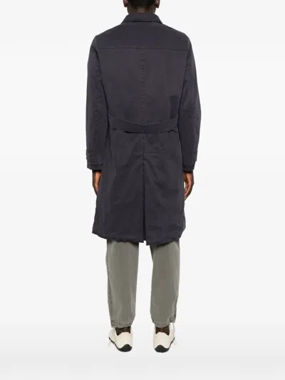 Keeling Buttoned Collared Single-breasted Coat In Black