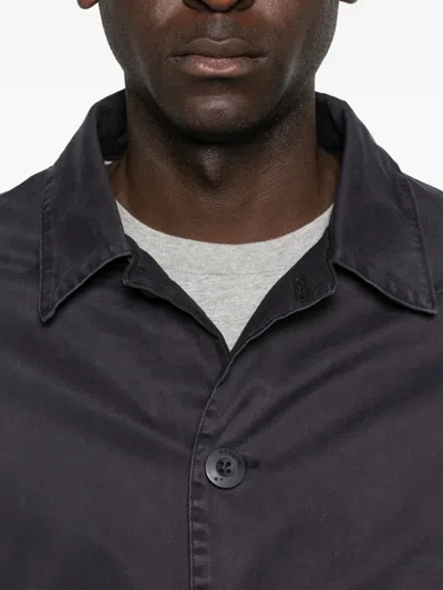 Keeling Buttoned Collared Single-breasted Coat In Black