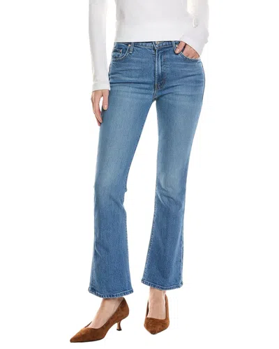 Mother The Outsider Flood Field Trip Bootcut Jean In Blue