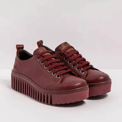 The Art Company Women's Platform Sneakers In Burgundy Red In Multi