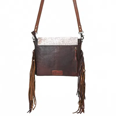 Ohlay Women's Floral Embossed Crossbody Bag In Brown In Brown