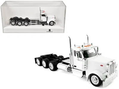 Ho Logistics Replicas Peterbilt 589 3-axel Day Cab White 1/87 (ho) Plastic Model Car By Ho Logistics