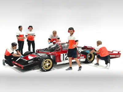 American Diorama Race Crew 6 Piece Figure Set For 1/24 Scale Models By  In Multi
