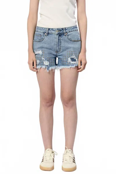 Dear John Denim Carrie Denim Shorts In Sedona In Blue