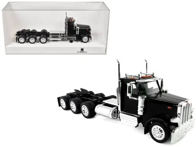 Ho Logistics Replicas Peterbilt 589 3-axel Day Cab Black 1/87 (ho) Plastic Model Car By Ho Logistics