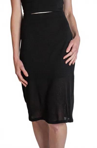 Revir Sky Mini Skirt In Black In Black
