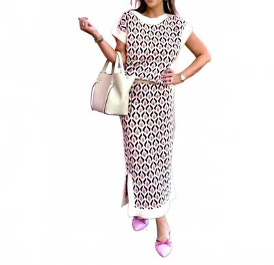 Thml Geometric Fall Midi Skirt In Multi In Multi