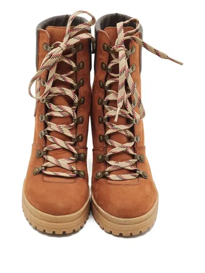 Pre-owned See By Chloé Vintage Panelled Boots In Brown