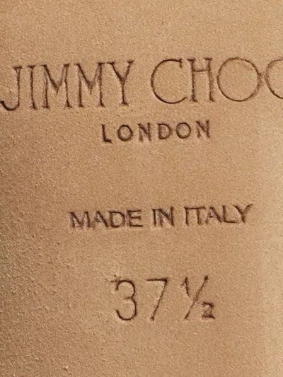 Pre-owned Jimmy Choo Love Crystal-embellished Court Shoes In Neutral