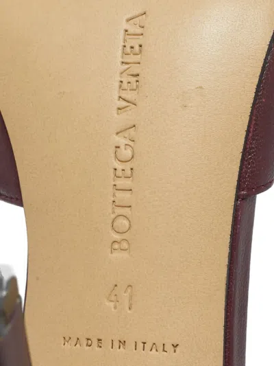 Pre-owned Bottega Veneta Leather Mules In Red