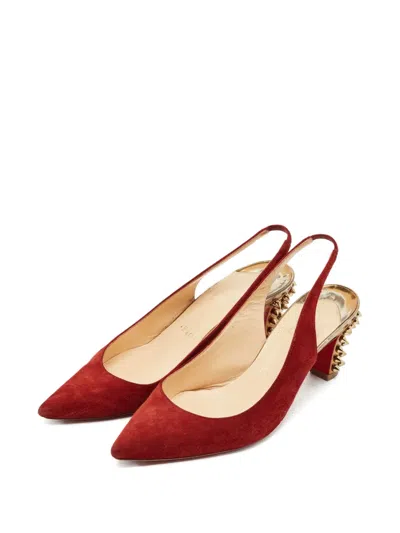 Pre-owned Christian Louboutin Spiked-heel Pumps In Red