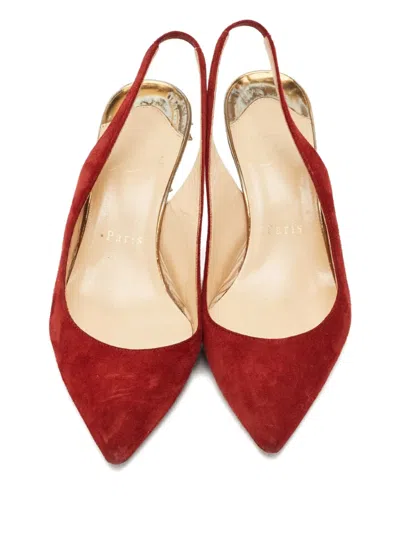 Pre-owned Christian Louboutin Spiked-heel Pumps In Red