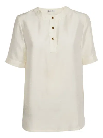 Pre-owned Loro Piana Short-sleeve Blouse In Neutral