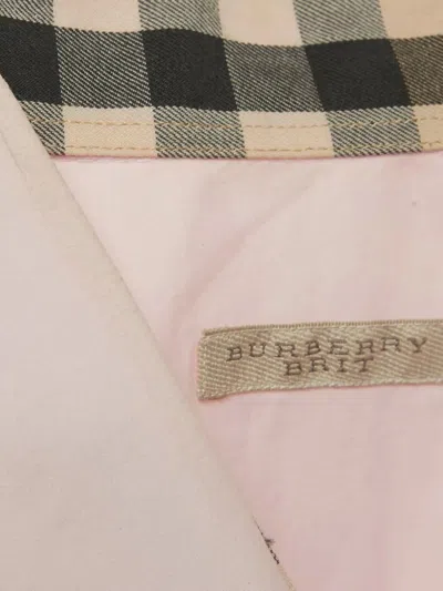 Pre-owned Burberry Cotton Logo Shirt In Pink